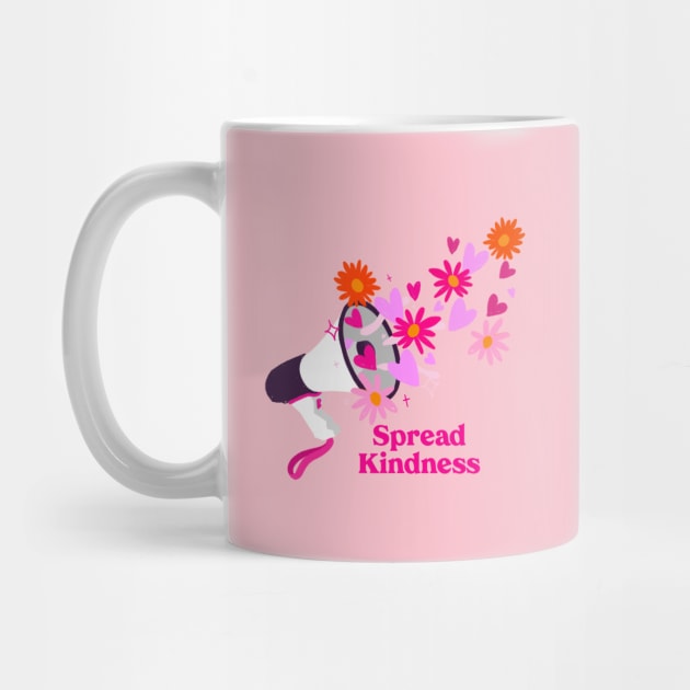 Spread Kindness: Loudspeaker with Flowers by Gsproductsgs